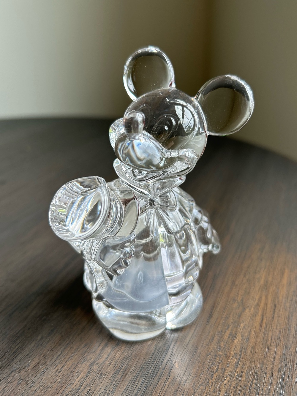 Lenox Disney Mickey Mouse full-lead crystal figurine! Adorable - NEW